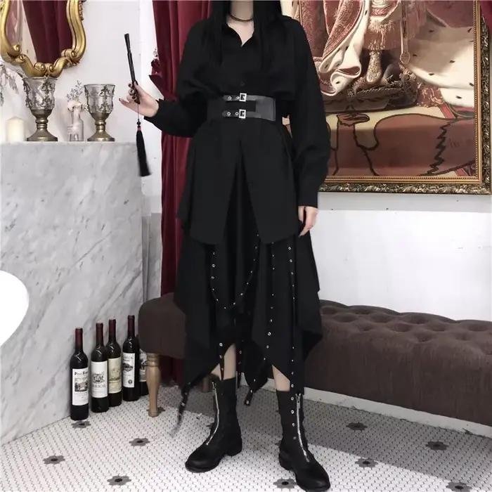 Steampunk gotická vintage viktoriánska sukňa pre ženy
