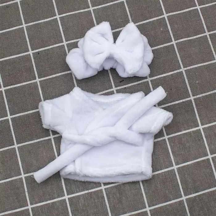 Pyjama en velours beurre, vêtements de sommeil, accessoires mignons, noir, rose, gris, blanc, 15cm, 20cm, 1, 12BJD