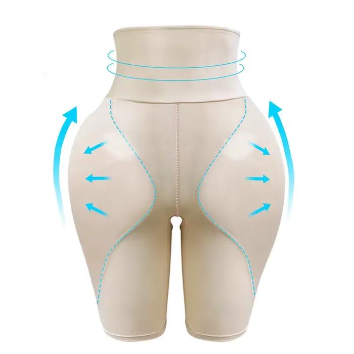 Culotte gainante pour femme avec coussinets pour les hanches, rehausseur de fesses, effet push-up et rehausseur de hanches