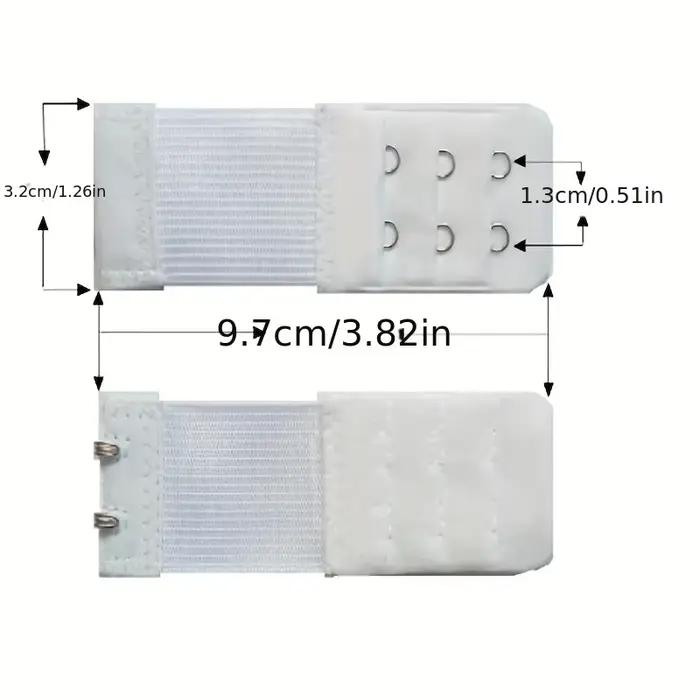 Rallonge de soutien-gorge élastique pour femme avec 2/3/4 crochets, sangle d'extension réglable sans bretelles