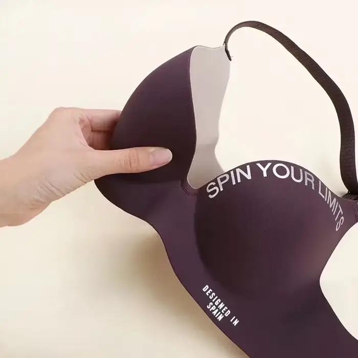 Femmes une pièce mode lettre soutien-gorge sans trace sans anneau en acier rassembler soutien-gorge Sexy Push Up Bralette sous-vêtements sans couture femmes ensemble de soutien-gorge