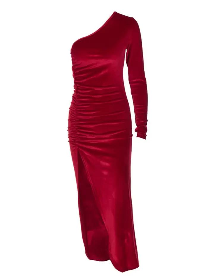 Elegantné midi šaty s dlhými rukávmi pre ženy