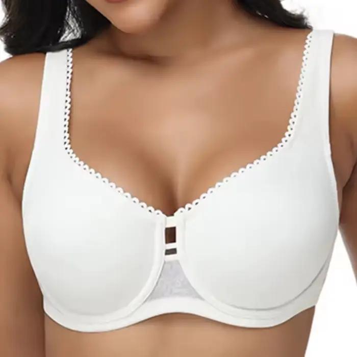Soutien-gorge minimiseur Non rembourré, grande taille, motif Floral, à armatures, Lingerie de soutien, 80 85 90 95 100 C D E F G