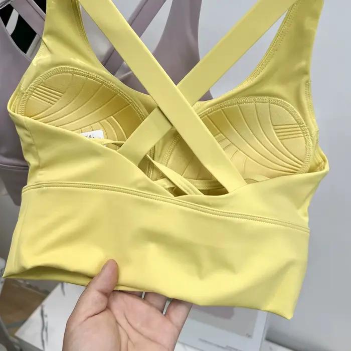 Soutien-gorge de sport respirant pour femmes, résistant aux chocs, haute intensité, bonnet tout-en-un, course à pied, Yoga, beauté du dos