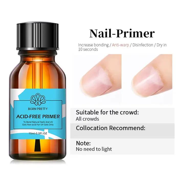 BORN PRETTY 15ml dehydratér na prípravu nechtov Gélový lak na nechty bez potreby UV LED lampy Základná vrstva