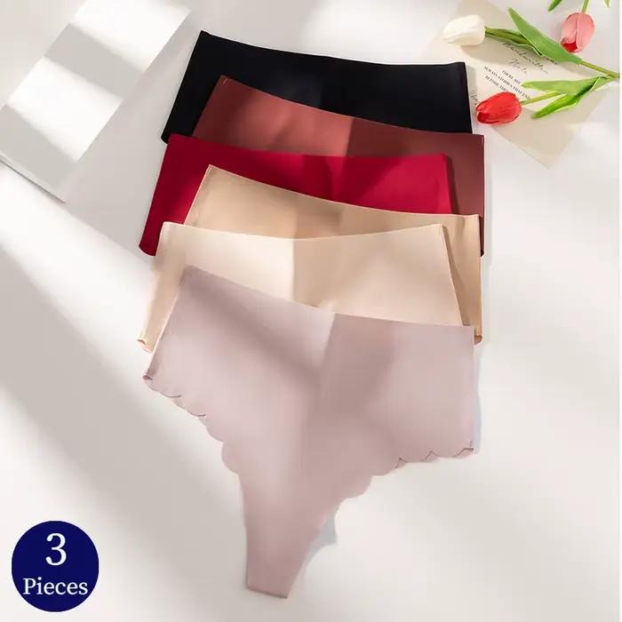 WarmSteps-Culottes simples pour femmes, strings féminins, lingerie sexy, strings de sport, sous-vêtements doux, caleçons confortables, mode, ensemble de 3 pièces