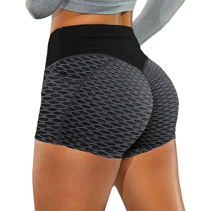 Bezšvové fitness šortky s vysokým pásom