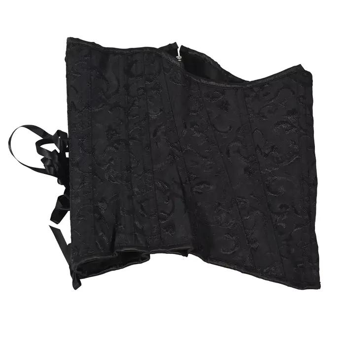 Corset Bustier Femme avec Fermeture Éclair, Lacets Sous le Buste, Hauts Sculptants à Baleines, Imprimé Vintage, Vêtement d'Extérieur, Gaine Amincissante, Costume de Scène