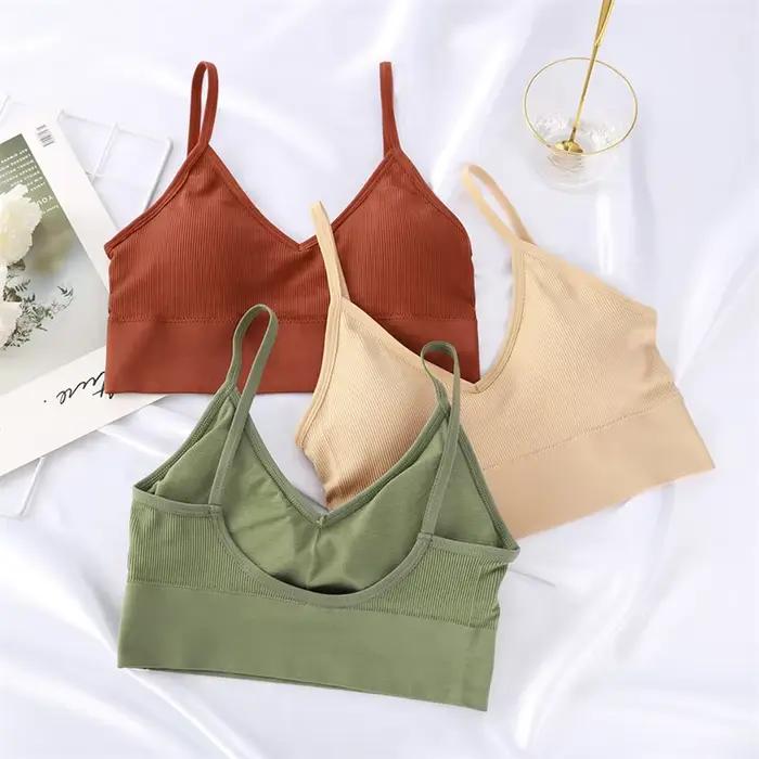 Soutiens-gorge pour femmes Sexy soutien-gorge sans couture Type U dos nu Push Up Bralette brassière Femme sous-vêtements de sport Lingerie pour femmes