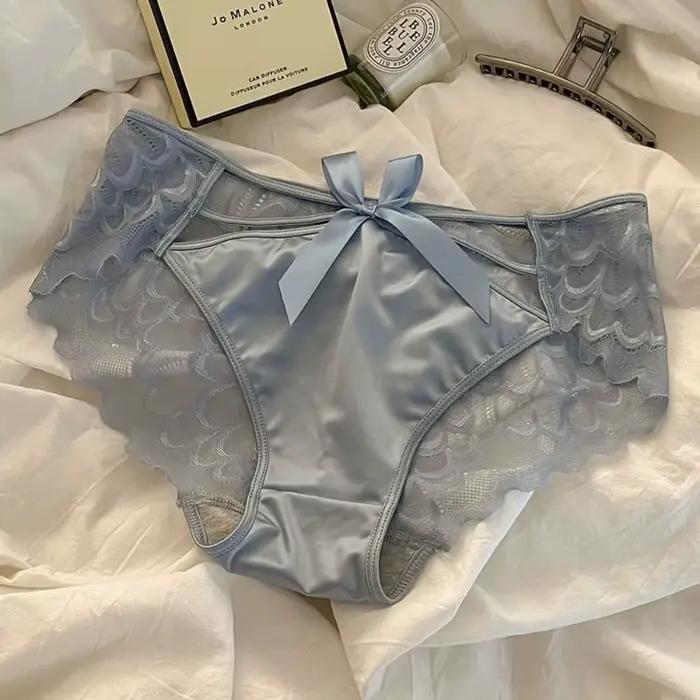 Culotte sans lueur pour femmes, sous-vêtement sexy en dentelle, anti-transpiration