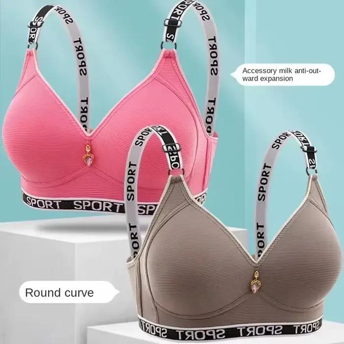 Soutien-gorge pour femmes, grande taille, sans armatures, soutien dorsal sportif, anti-affaissement, réglable