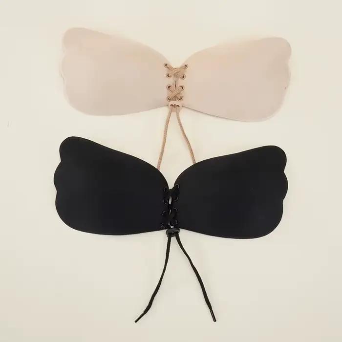 Soutien-gorge invisible sans coutures pour femmes avec effet push-up et protection discrète pour soirées élégantes ```