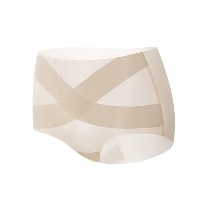 Taille haute culottes slips ventre ceinture femme femmes culottes ensemble Transparent Linergie Lingeries Sexy sous-vêtements chauds caleçons