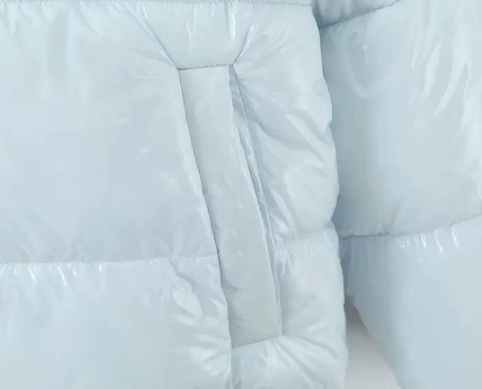 Parka décontractée en polyester pour femmes avec capuche amovible et fermeture éclair pour les saisons d'automne et d'hiver