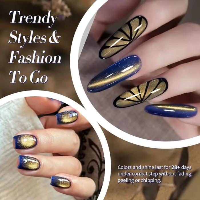 BORN PRETTY 10ml HEMA TPO bezplatný vianočný lesk zlatá mačka magnetický gél západ slnka lesklý pohľad manikúra
