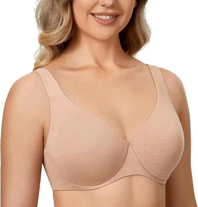 Soutien-gorge polyester minimiseur pour femmes sans couture grandes tailles quotidiennes élégants confortables
