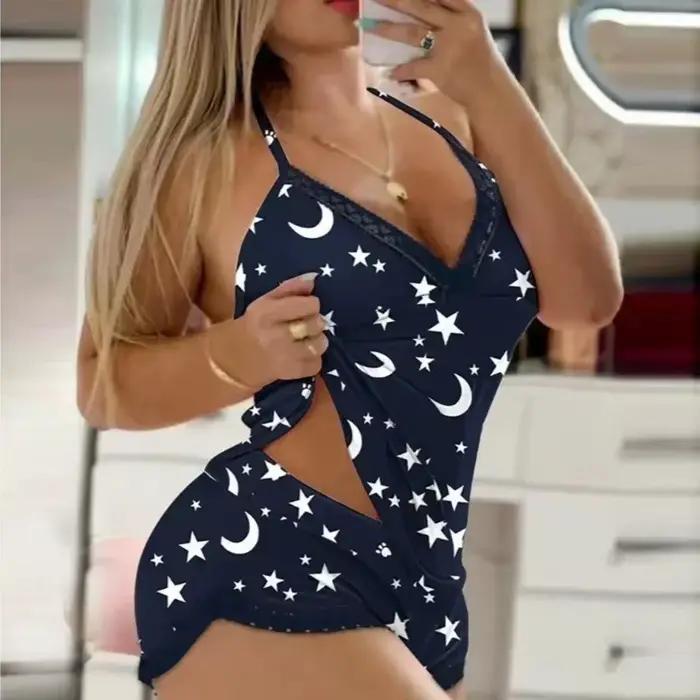 Sexy leopardí pyžamo pre ženy