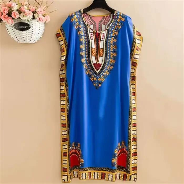 Vêtements de nuit pour femmes robe de nuit ample Vintage imprimé chemises de nuit en coton femme chemise de nuit décontracté été chemise de nuit