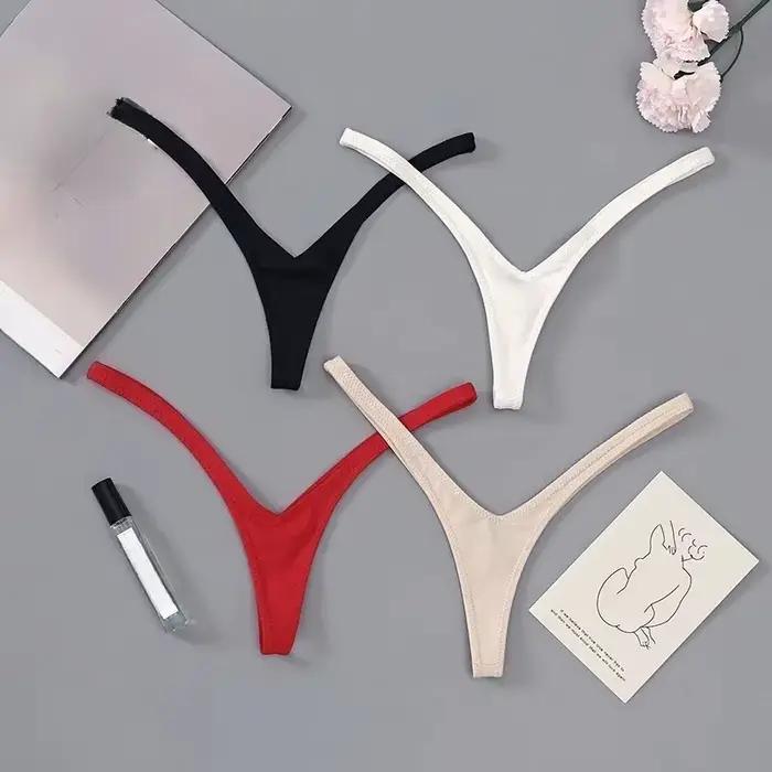Sous-vêtements féminins en coton mince string sexy et élégants pour occasions spéciales et cadeaux romantiques