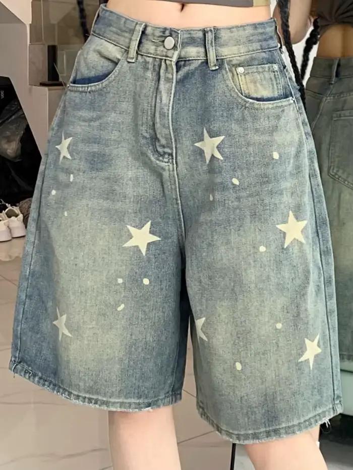 Dámske retro džínsy s vysokým pásom