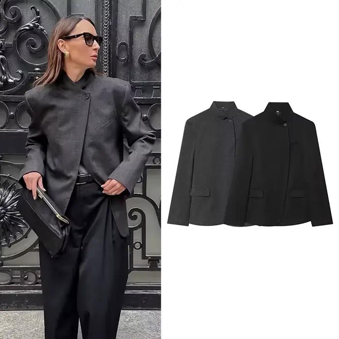 Tidalyf dámske 2026 nová jarná kancelárska blazera Chic elegantné
