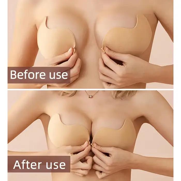 Soutien-gorge sexy pour femme, soutien-gorge invisible push-up, soutien-gorge auto-adhésif en silicone sans couture, fermeture avant, soutien-gorge sans bretelles, sans dos