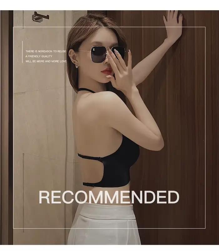 Soutien-gorge Push Up Invisible, dos nu, Sexy, pour femmes, coupe basse, plongeant, dos ouvert, sous-vêtements de mariage, Lingerie sans couture, 2024