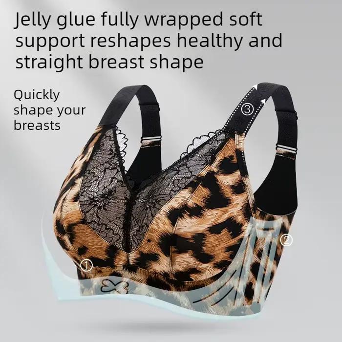 Soutien-gorge sexy en dentelle ultra-fine et respirante, effet minimisant pour poitrine généreuse, grande taille C-G, avec maintien et haute élasticité pour femme