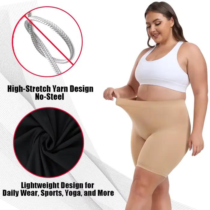 Grande taille femmes taille haute culottes ventre contrôle Shorts minceur corps Shaper Sexy façonnage sous-vêtements léger sans couture bout à bout