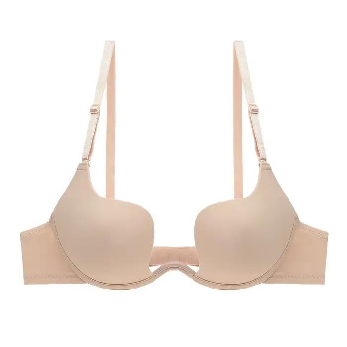 Soutien-gorge d'espacement en forme de U pour femmes, sous-vêtements fins et respirants, Push Up, dos nu, confortable, élégant, sans couture, Lingerie Bralette