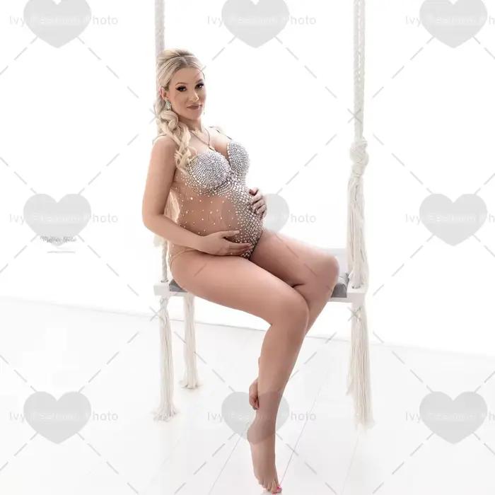 Sexy tehotenská kombinéza s vysokou elasticitou