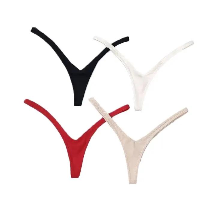 Sous-vêtements féminins en coton mince string sexy et élégants pour occasions spéciales et cadeaux romantiques