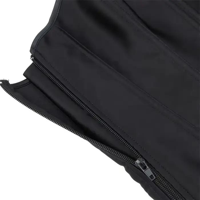 Sexy femmes Corsets Bustiers haut Satin Style Vintage Corselet surbuste Sexy à lacets fermeture éclair Corsetto Korsett noir