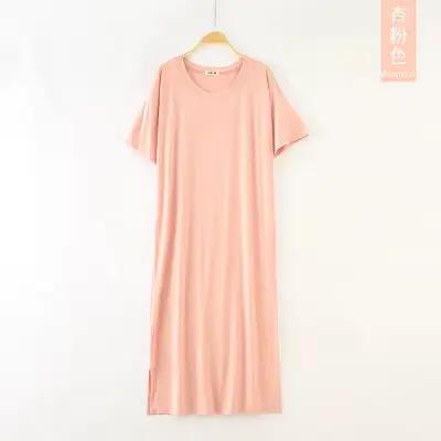 Robe de nuit en coton modal pour femmes, chemise de nuit, chemise de nuit, vêtements de nuit, grande taille, mode estivale, documents pour dames