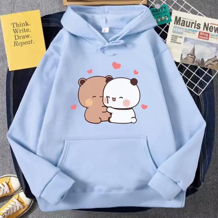 Roztomilá kreslená mikina s kapucňou pre dievčatá