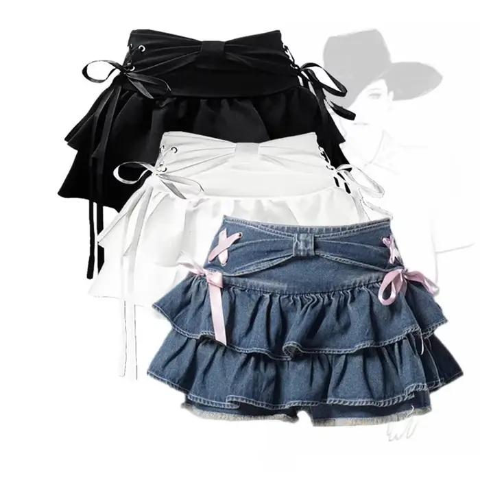 Jupe gotick mini décontractée style vintage polyester pour femmes occasions spéciales années dorées rock