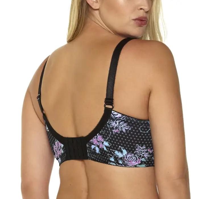 Soutien-gorge à armatures en dentelle, imprimé, Sexy, à la mode, Push-Up, bonnet 3/4, pour femmes, intimes, 36-46, grande taille, C-D-DD-DDD-E-F-G