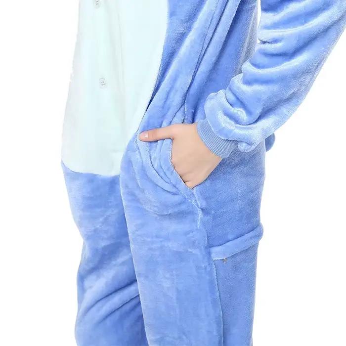 Lilo point Cosplay femmes Costumes combinaison Kigurumi pyjamas point mignon enfant vêtements de nuit à capuche Halloween adultes vêtements