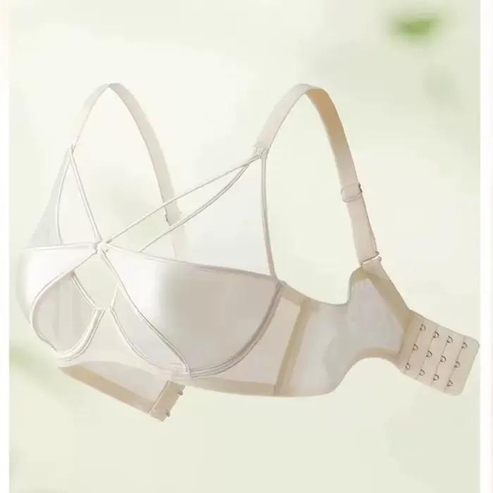 Ailan Centroie Français Sexy Pure Sous-Vêtements Confortables Gros seins, Petit Anti-affaissement et Support supérieur réglable, Soutien-Gorge sans Marques