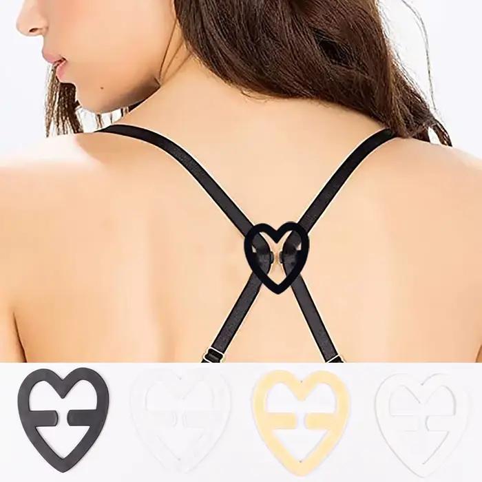 Kit de conversion de soutien-gorge en forme de cœur, 16 pièces, boucle Invisible, supports antidérapants, bandoulière réglable, Clip arrière, coussinet souple