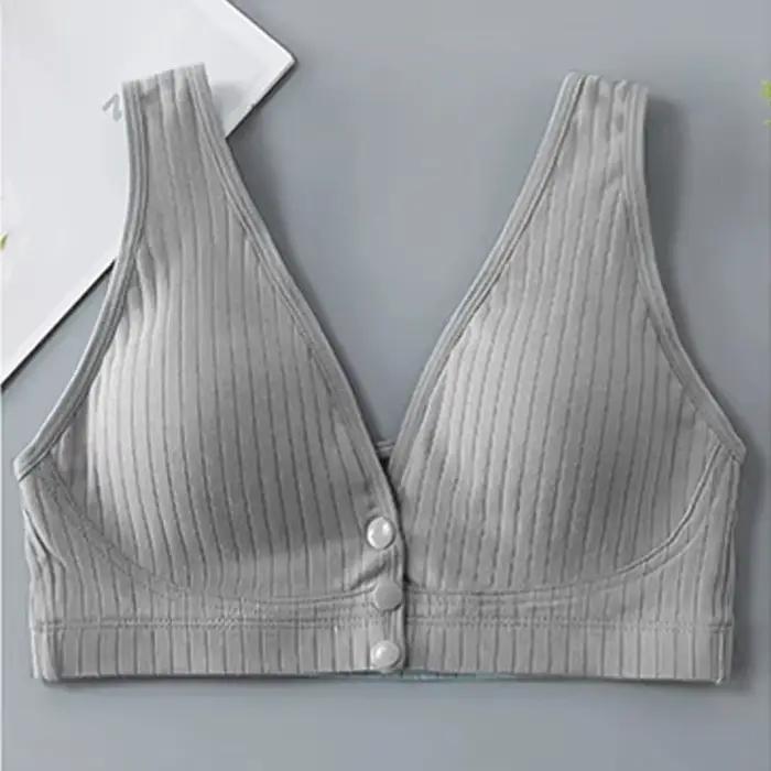Soutien-gorge d'allaitement en pur coton pour femme, sous-vêtement de maternité, soutien-gorge de grossesse grande taille, bralette push-up, crop top pour femme