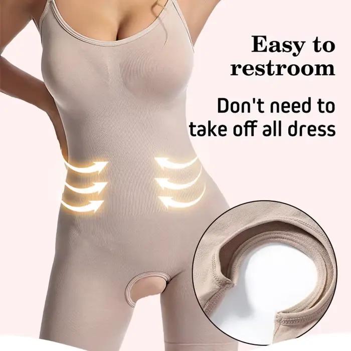 Tenue amincissante sans couture pour femme, costume de batterie, entrejambe ouvert, TUNIControl, corps entier, gaine amincissante, lève-fesses, abdomen Shapers, corset