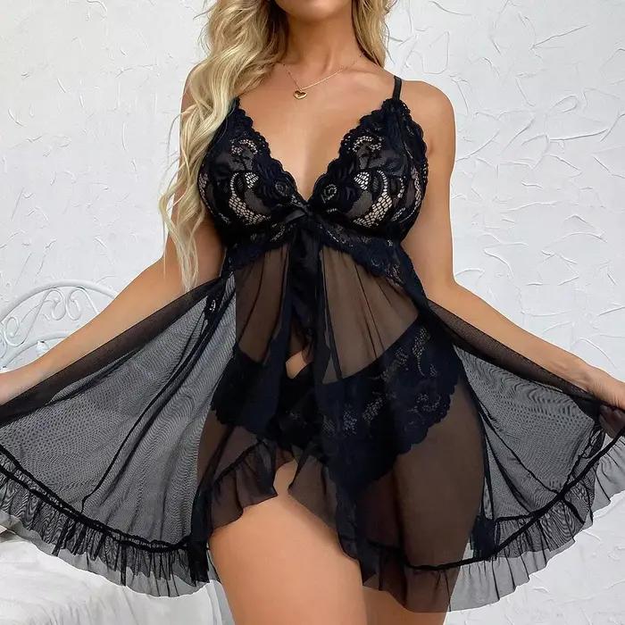 Letný nočný set s halter výstrihom