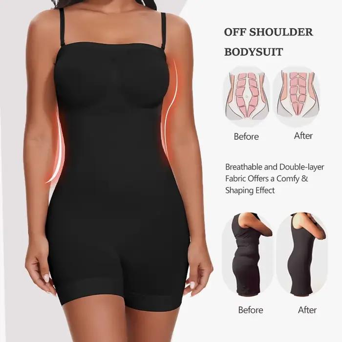 Body sans bretelles, épaules dénudées, Bustier, haut tubulaire, short pour femmes, vêtements modelants, contrôle du ventre, modelant le corps, entraîneur de taille, sous-vêtements slim