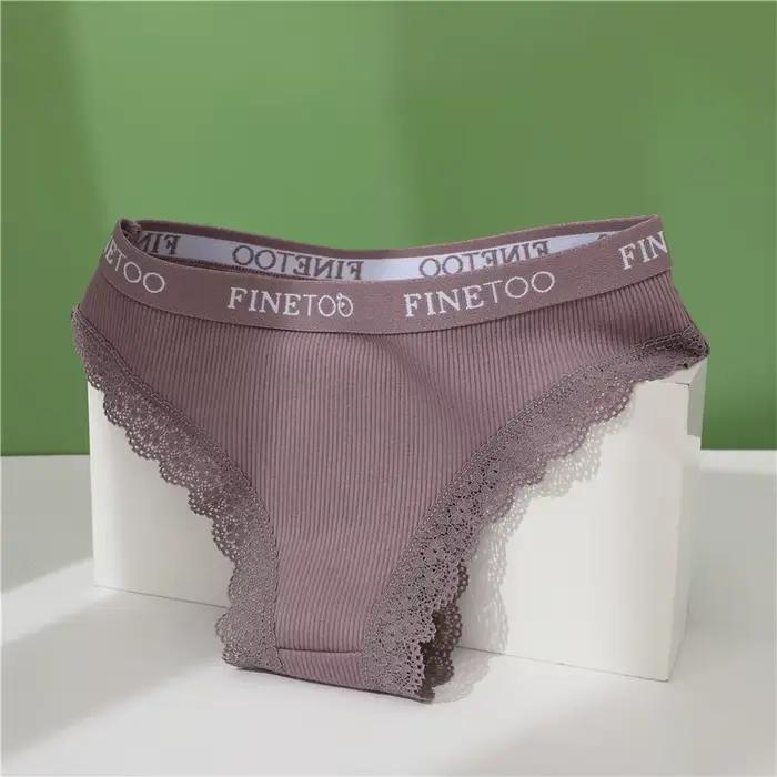 Sexy coton dentelle culottes femmes sous-vêtements brésiliens femmes sans couture femme caleçons culottes intimes M-XXL