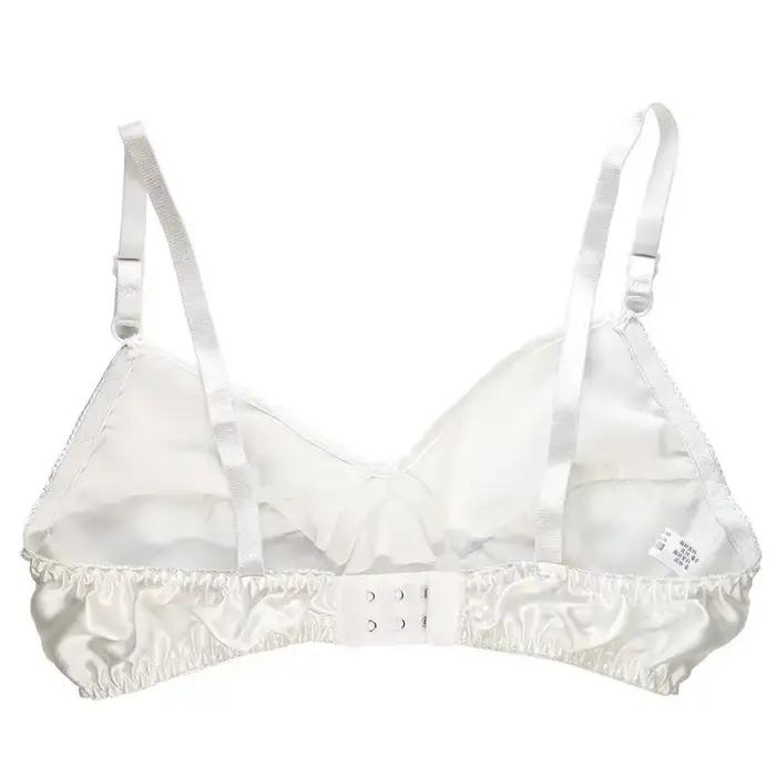 Soutien-gorge 100% Mulberry double face, sous-vêtements fins et respirants, sans fil