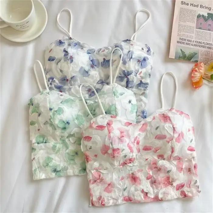 Débardeur floral pour femmes jeunes adultes élégant et décontracté pour tenues d'été occasions spéciales
