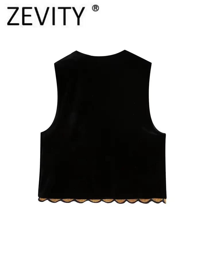 Zevity ženy Vintage flitre kvetinová výšivka vesta dámske retro štýl národný patchwork ležérny zamat CT154