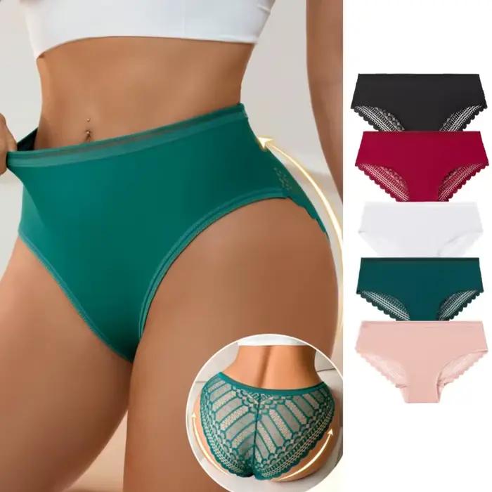 Lot de 6 culottes pour femmes WarmSteps, dentelle tendance, douces, ajourées, lingerie sexy, respirantes, confortables, sous-vêtements chauds