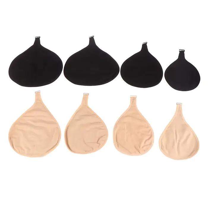 Étui de protection portable en coton doux et respirant pour prothèse mammaire, avec poche et crochet, pour le soin des prothèses post-mastectomie